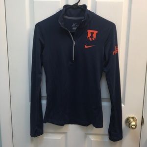 Nike U of Illinois "Fighting Illini" half-zip